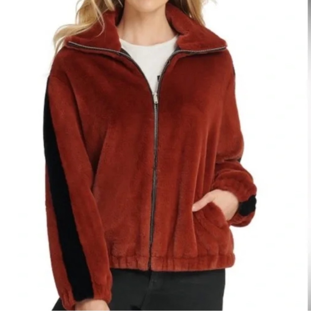 DKNY Donna Karan Fleece Zip Jacket